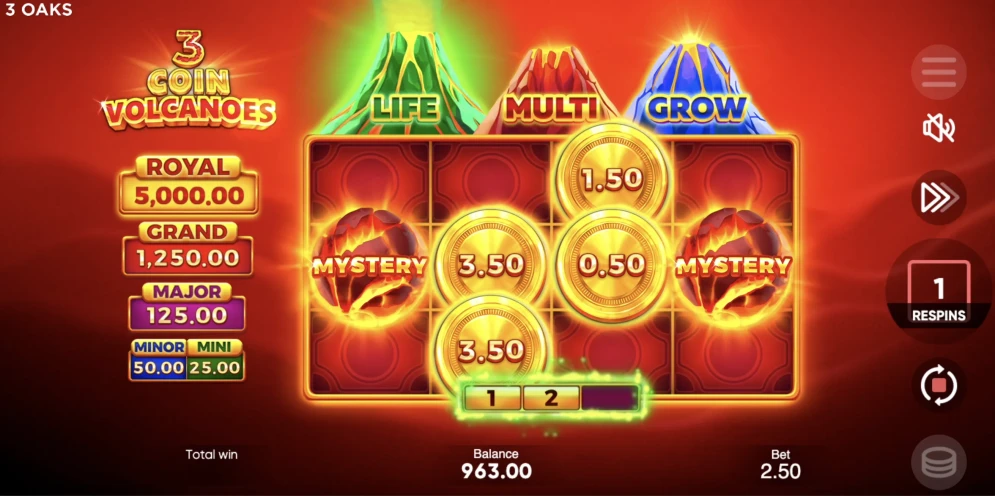 3 Coin Volcano