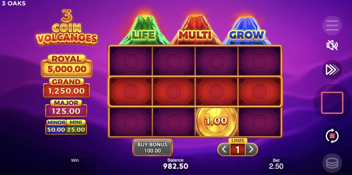 3 Coin Volcano