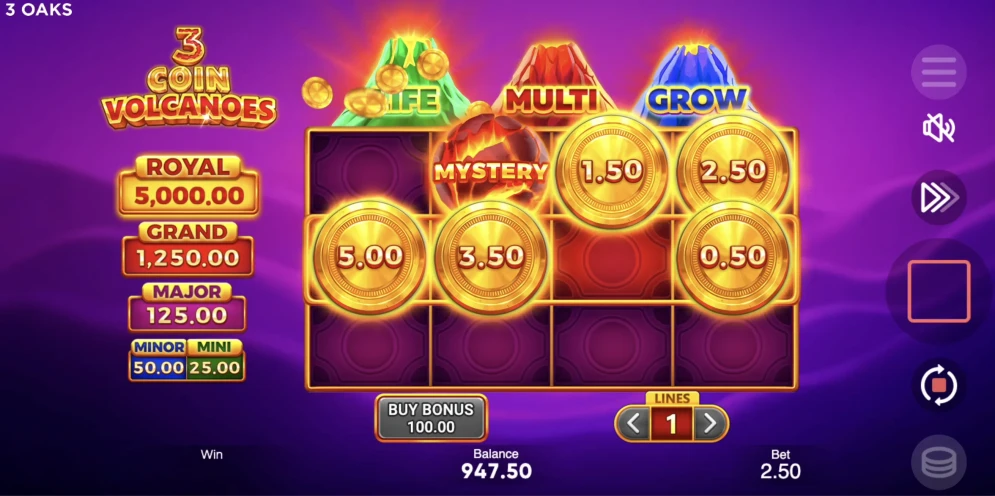 3 Coin Volcano